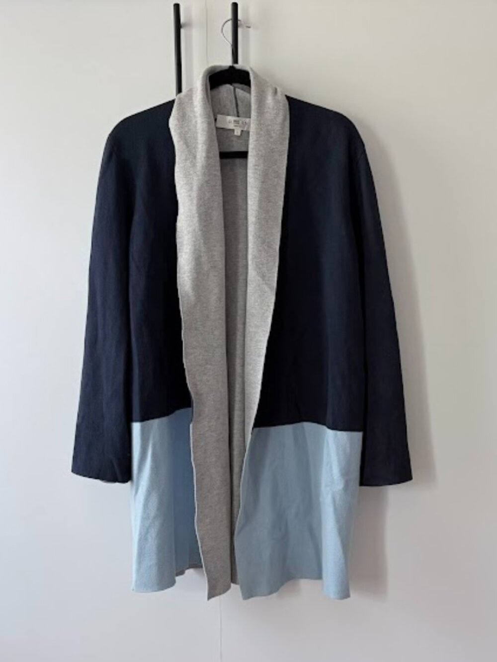 Dreyden Romare Colorblock Cardigan Size Large Oversized Luxe Knit